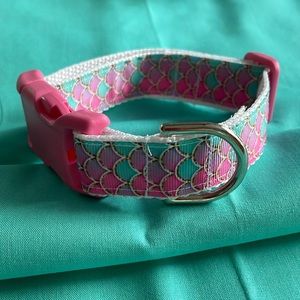 Mermaid Dog Collar SzS 11”-15” 1” wide